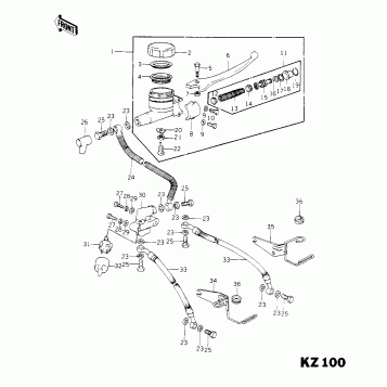 FRONT MASTER CYLINDER (KZ1000-C1)