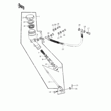 REAR MASTER CYLINDER ('78 C1/C1A)