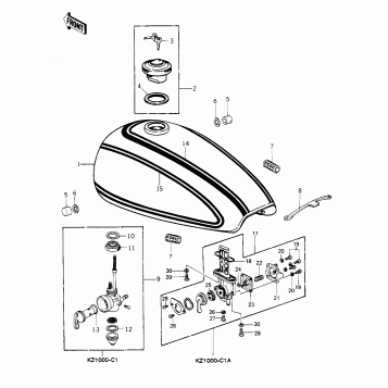 FUEL TANK ('78 C1/C1A)