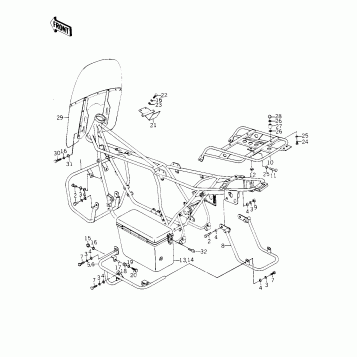GUARDS/SADDLE BAGS/WINDSHIELD ('78 C1/C1