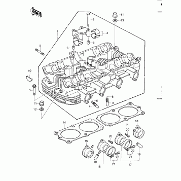 CYLINDER HEAD ('79-'81 C2/C3/C4)