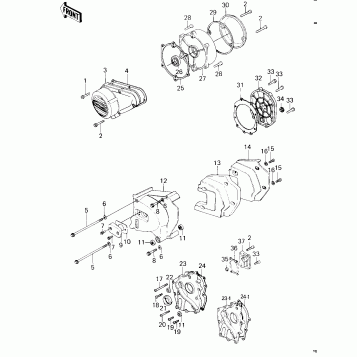 ENGINE COVERS ('79-'81 C2/C3/C4)