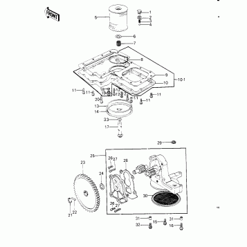 OIL PUMP/OIL FILTER/OIL PAN ('79-'81 C2/
