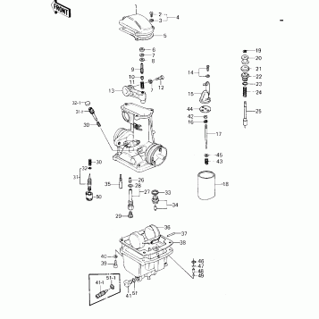 CARBURETOR PARTS ('79-'81 C2/C3/C4)