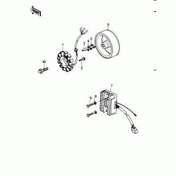 GENERATOR/REGULATOR ('79-'81 C2/C3/C4)