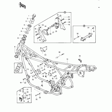 FRAME/FRAME FITTINGS ('79-'81 C2/C3/C4)