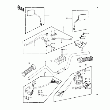 HANDLEBAR ('79-'81 C2/C3/C4)