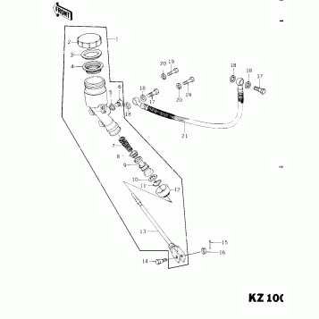 REAR MASTER CYLINDER (KZ1000-C2)