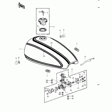 FUEL TANK ('79-'81 C2/C3/C4)