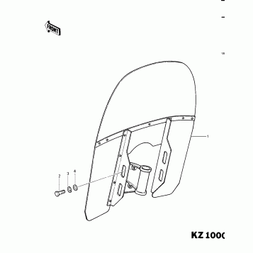 WINDSHIELD (KZ1000-C2/C3)