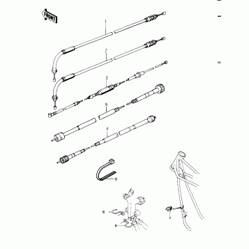 CABLES ('79-'81 C2/C3/C4)