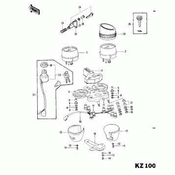 METERS/IGNITION SWITCH ('79-'81C4)