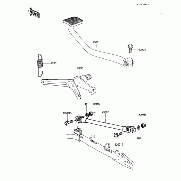 BRAKE PEDAL/TORQUE LINK