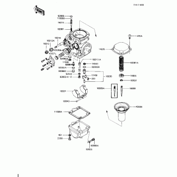 CARBURETOR PARTS (KZ1000-J1/J2)