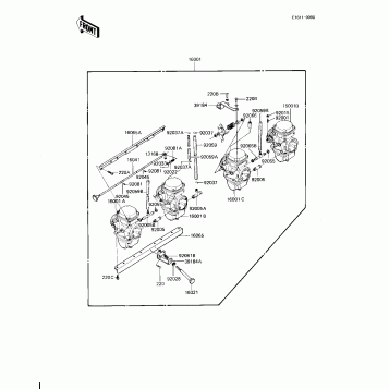 CARBURETOR ASSY (KZ1000-J3) (CANADA)
