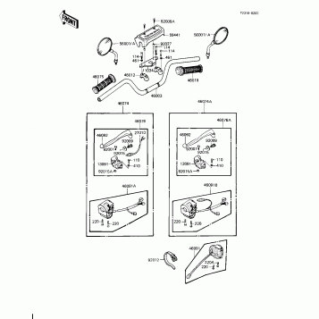 HANDLEBAR (KZ1000-J1/J2)
