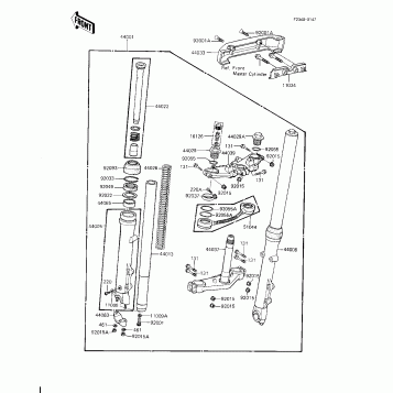 FRONT FORK (KZ1000-J3) (CANADA)