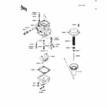 CARBURETOR PARTS (KZ1100-A3)