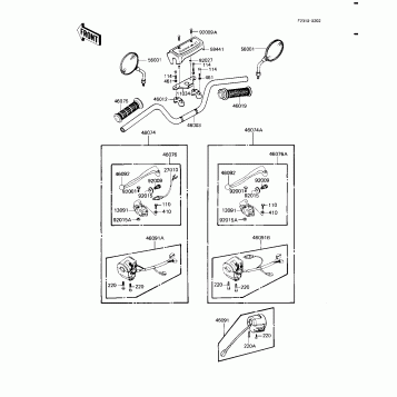 HANDLEBAR (KZ1100-A1/A2)