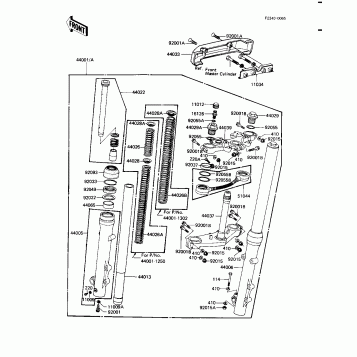 FRONT FORK (KZ1100-A1/A2)
