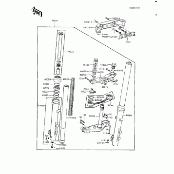 FRONT FORK (KZ1100-A3)