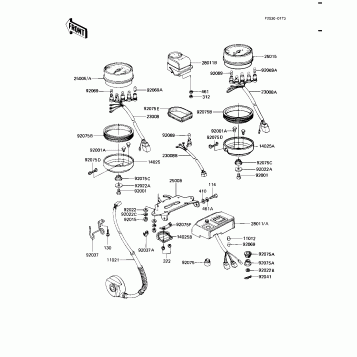 METERS (KZ1100-A1/A2)