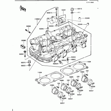 CYLINDER HEAD (KZ1100-B1)