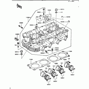 CYLINDER HEAD (KZ1100-B2)