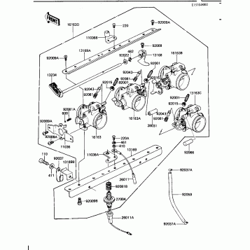 THROTTLE ASSY (KZ1100-B1)