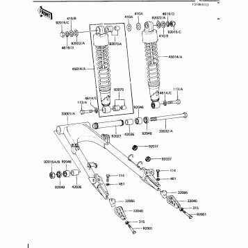 SWING ARM/SHOCK ABSORBERS