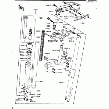 FRONT FORK (KZ1100-B1)