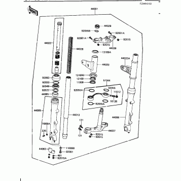 FRONT FORK (KZ1100-B2)