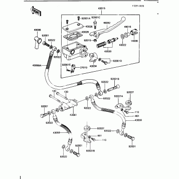 FRONT MASTER CYLINDER (KZ1100-B2)