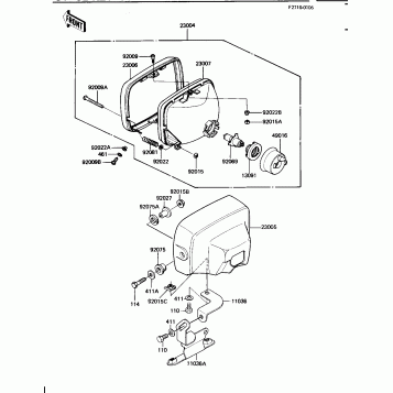 HEADLIGHT (KZ1100-B2)