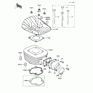 CYLINDER HEAD/CYLINDER/REED VALVE
