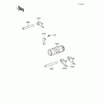 GEAR CHANGE DRUM & FORKS