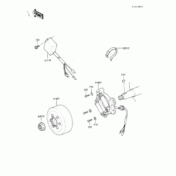 IGNITION/GENERATOR (KDX80-B3)