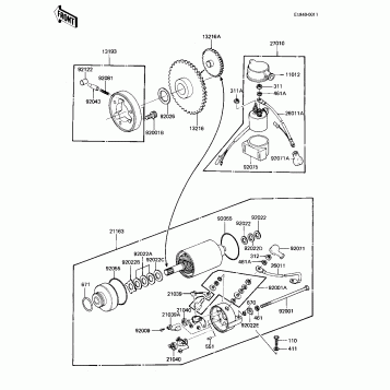 STARTER MOTOR/STARTER CLUTCH
