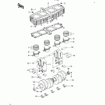 CYLINDER/PISTONS/CRANKSHAFT