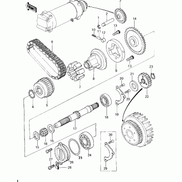 SECONDARY SHAFT/STARTER CLUTCH