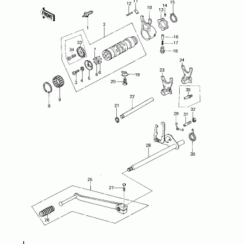 GEAR CHANGE MECHANISM