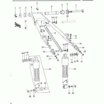 SWING ARM/SHOCK ABSORBERS
