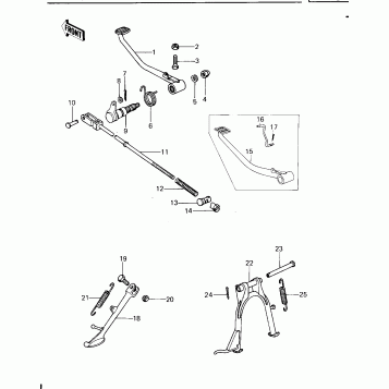 STANDS/BRAKE PEDAL