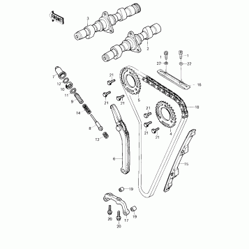 CAMSHAFTS/CHAIN/TENSIONER