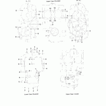 CRANKCASE BOLT & STUD PATTERN
