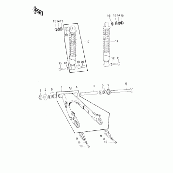 SWING ARM/SHOCK ABSORBERS