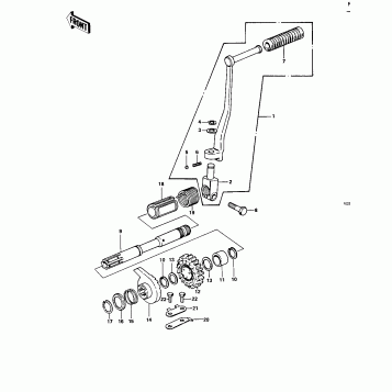 KICKSTARTER MECHANISM