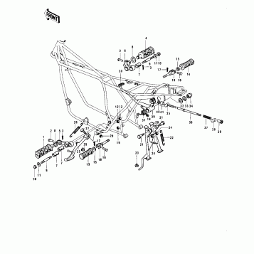 FOOTRESTS/STANDS/BRAKE PEDAL