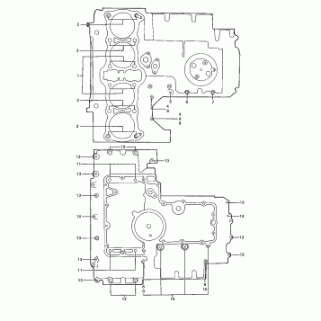 CRANKCASE BOLT & STUD PATTERN