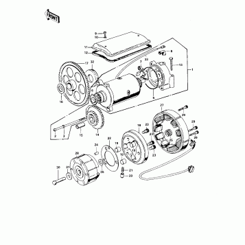 GENERATOR/STARTER MOTOR